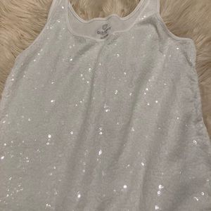 Sequin Tank Top Sweater